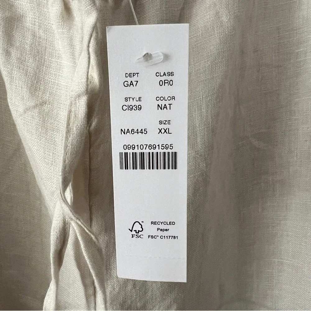 J. Crew Linen Wide Leg Pants - Picture 2 of 3